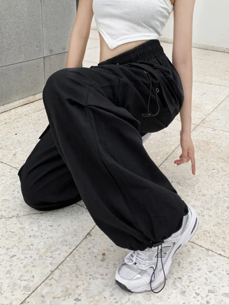 Y2K Unisex Streetwear Cargo Pants Korean Harajuku Style, Casual