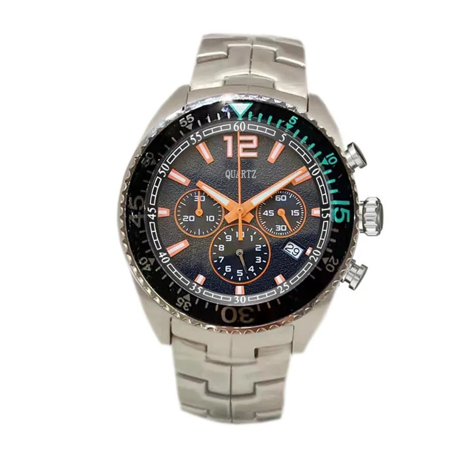 Designer maschile f1 orologi da polso orologio di lusso uomini orologi Montre giapponese quarzo cronografo black face racer watch1866