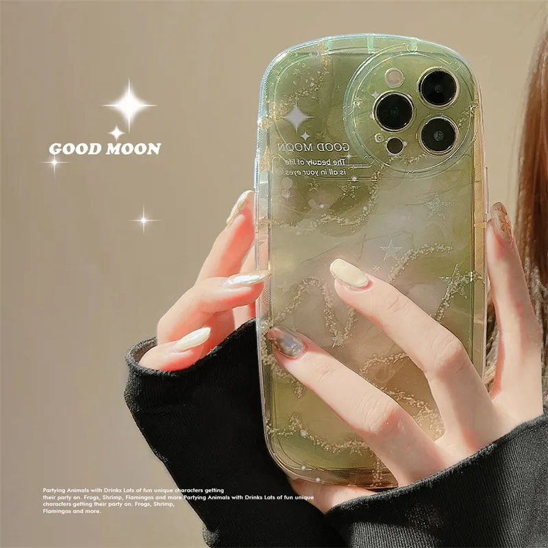 Green Galaxy Mobile Phone Case na iPhone 14 Pro 14 Plus 13 Pro Max