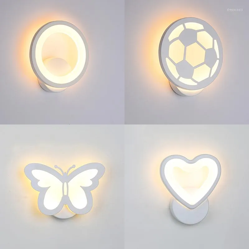 Lámpara de pared 7 formas luz sala de estar pasillo lámparas de noche luces de noche decoración Led 220V