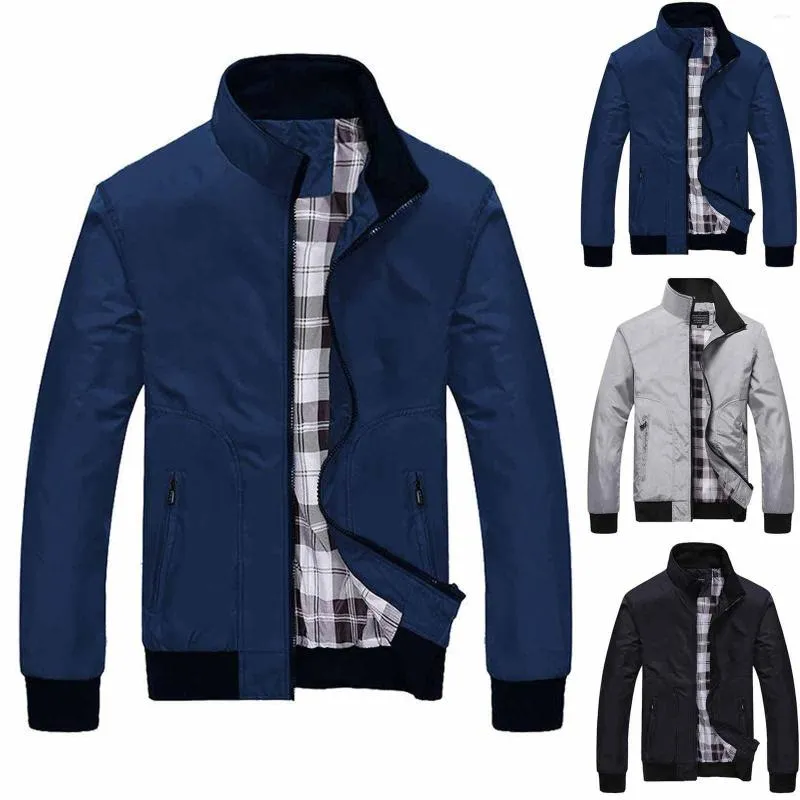 Herren Daunenjacke DAIGELO M-5XL Herbst Winter Lässiger Reißverschluss Reine Farbe Kaschmir Verdickungsjacke Mantel Ausflug Reiten Klettern