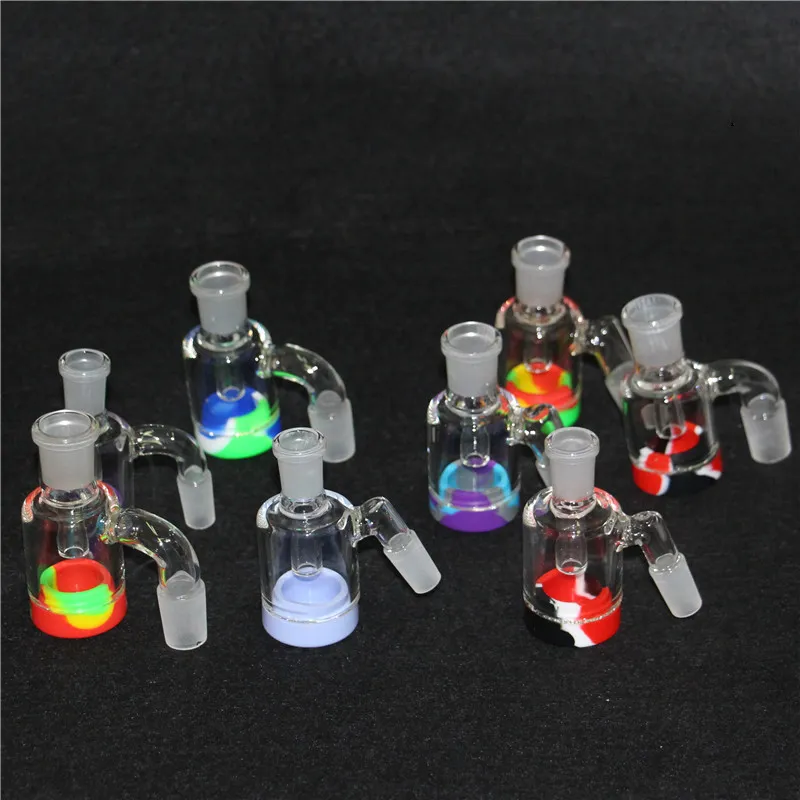 Hookahs Heady Colored Glass Smoking Bowl 14mm 18mm Male with Handle Beautiful Slide for Bubbler and Ash Catcher Bong Bowls