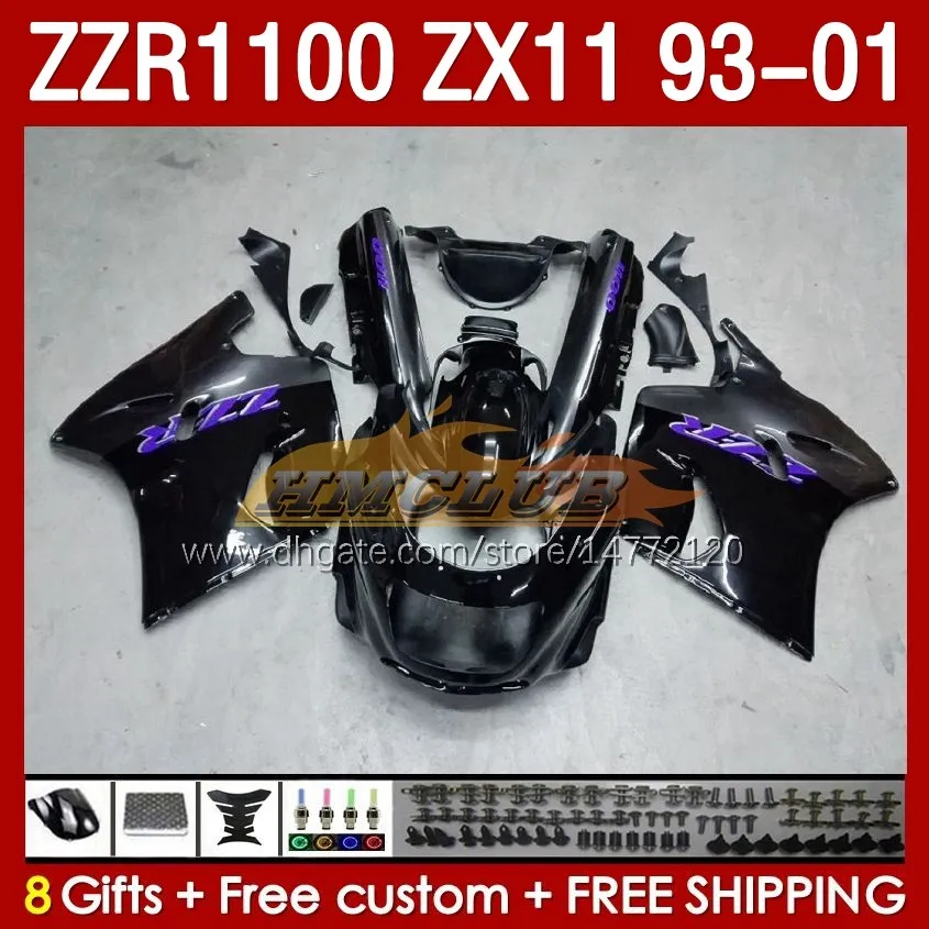 KAWASAKI Ninja ZX 11R ZZR1100 Fairing Kit Full Body From