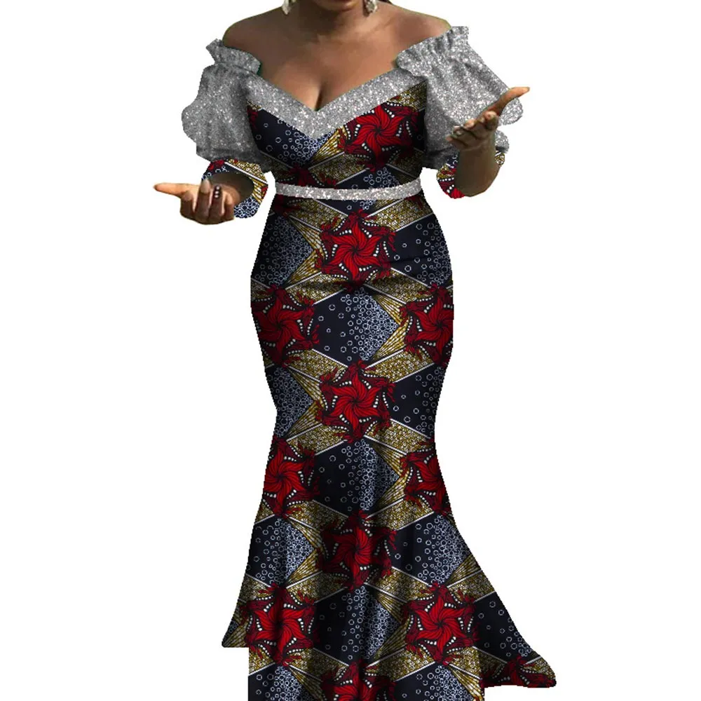 chinese dress ladies WUNMI African print Maxi Infinity dress – OFUURE main image 1