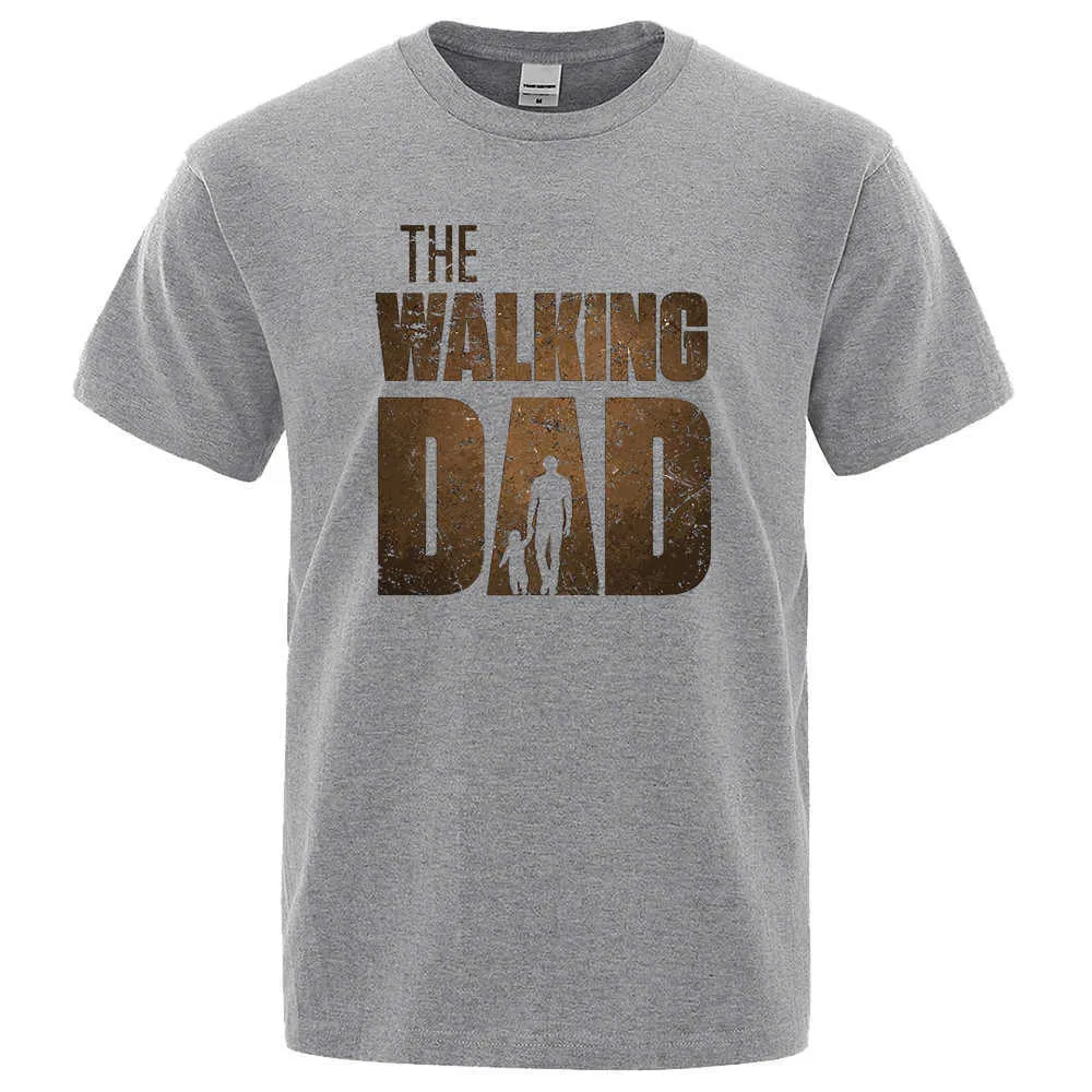 Męskie koszulki Negan The Walking Dad Zabawne mężczyzn T-koszule 2022 Summer Hip Hop Tshirt Wysokiej jakości harajuku marka krótkiego rękawu T230103