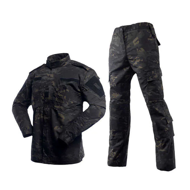 Hoodies Outdoor Jassen Tactisch Pak Heren Outdoor Camouflage Leger Trainingsuniform Sets Mannelijke Eu-maat Militaire Airsoft Jachtjassen SWAT Combat Broek 0104