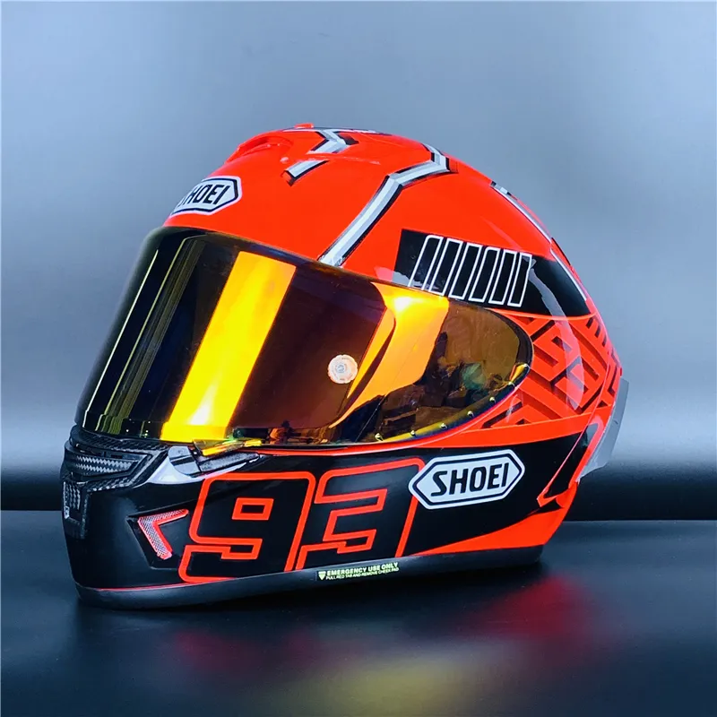 Skates Helme X Spirit III X14 Marquez 4 Full Face Motorrad Red Ant Riding Motocross Racing Motobike 230103