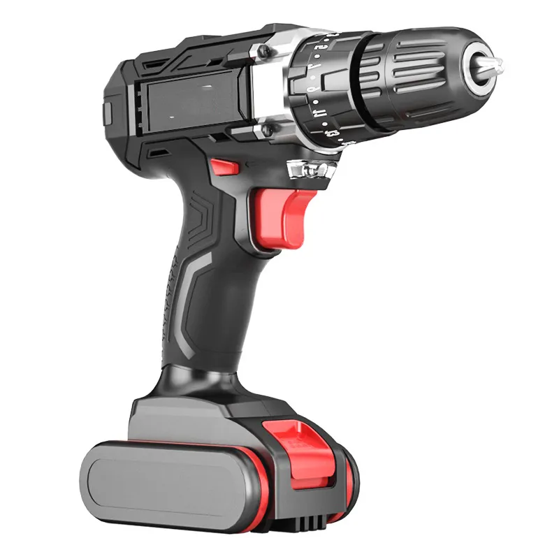 25V Cordless Drill And Screwdriver Rechargeable Electric Electrical Screwdriver Lithium-Ion Battery Hand Driver Multi-Function Household Hammer