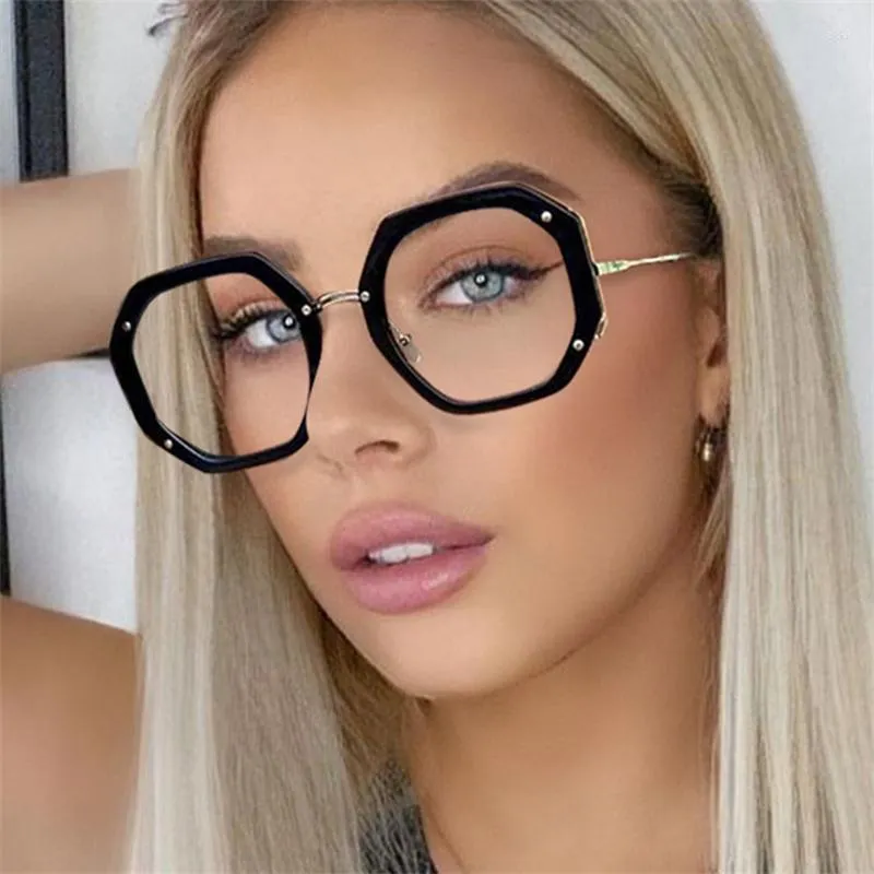 Sonnenbrille Anti Blau Licht Blockieren Gläser Weibliche Frauen PC Rahmen Klare Linse Männer Okular Damen Shades Männliche Brillen