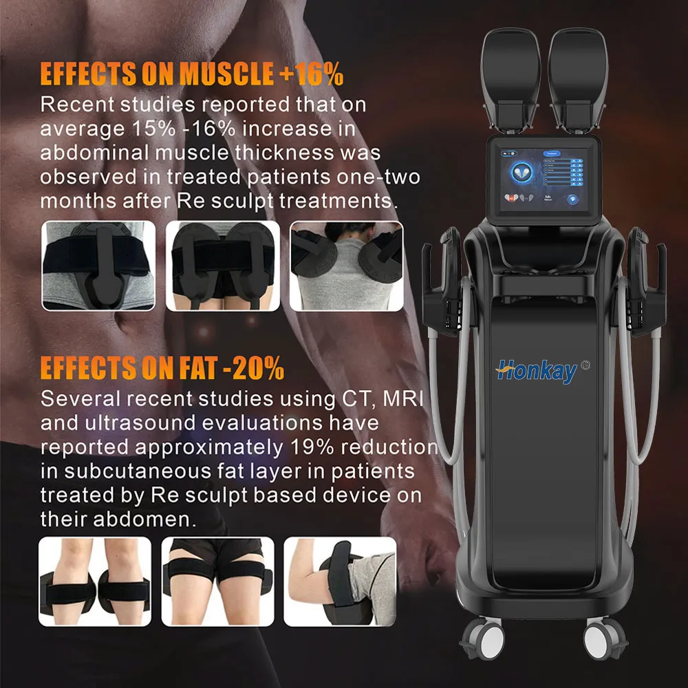 4 HANDLAR EMS BODY SLIM NEO RF MUSCLE BUILDING SCULPTING SLAMNING HIEMT TILLGÅNG VÄGNING Muskelstimulator Skönhet Salongenhet