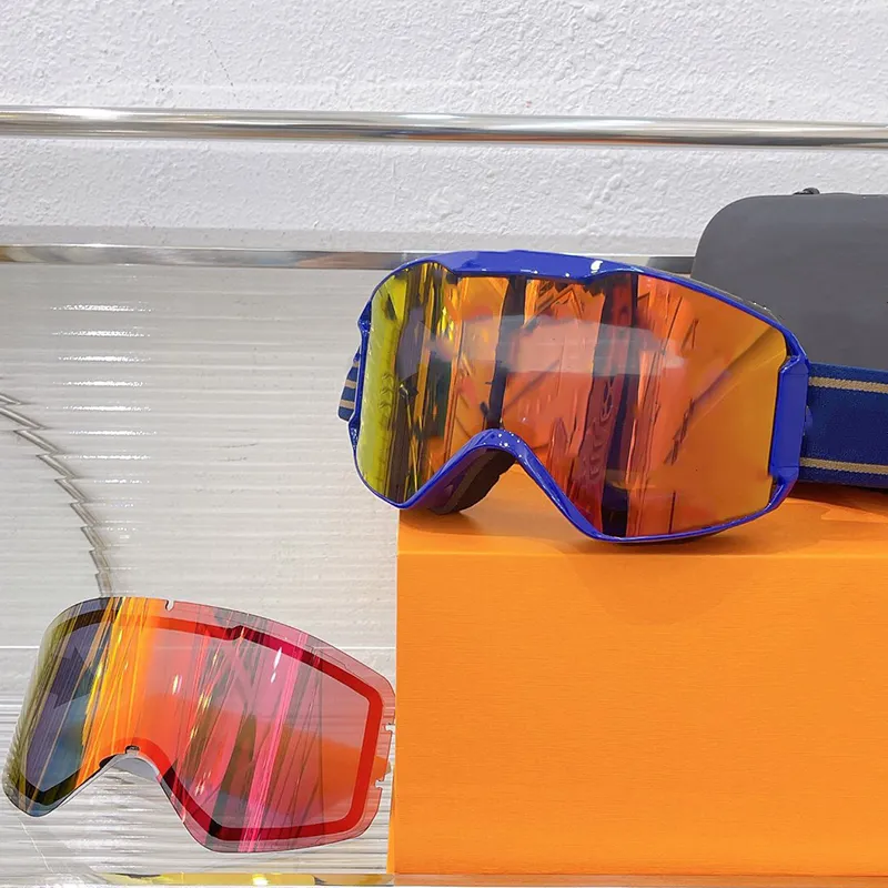 Máscara de nieve de invierno lentes de gran tamaño Gafas de sol de esquí  gafas marca vintage para mujer diseñador para hombre Z1573 correa elástica