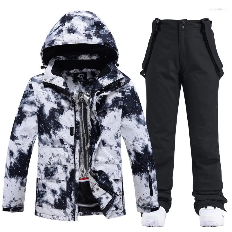 Men's Tracksuits Ski Suit Men Winter Warm Windproof Waterproof Outdoor Sports Snow Jackets And Pants Equipment Snowboard Jacket Women