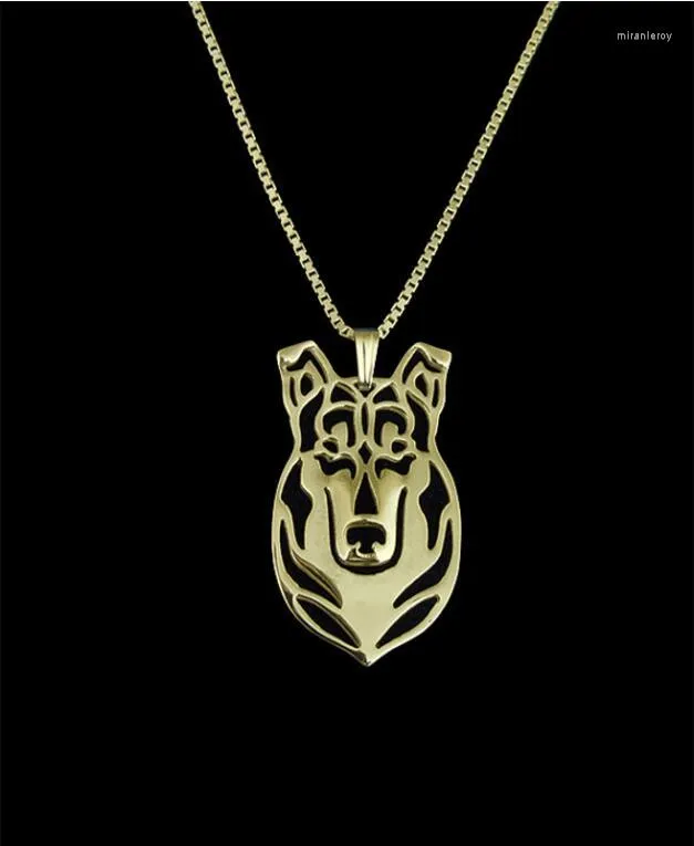 Pendentif Colliers À La Main Lisse Collie Collier Femmes Chaîne Ras Du Cou Chien Charme Bijoux Amoureux Des Animaux Idée Cadeau