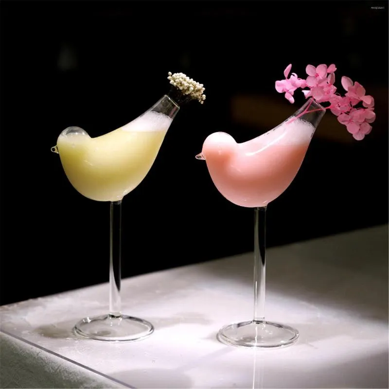 Wine Glasses Creativity Irregular Cocktail Glass Bird Design Personality Goblet Household Bar Supplies