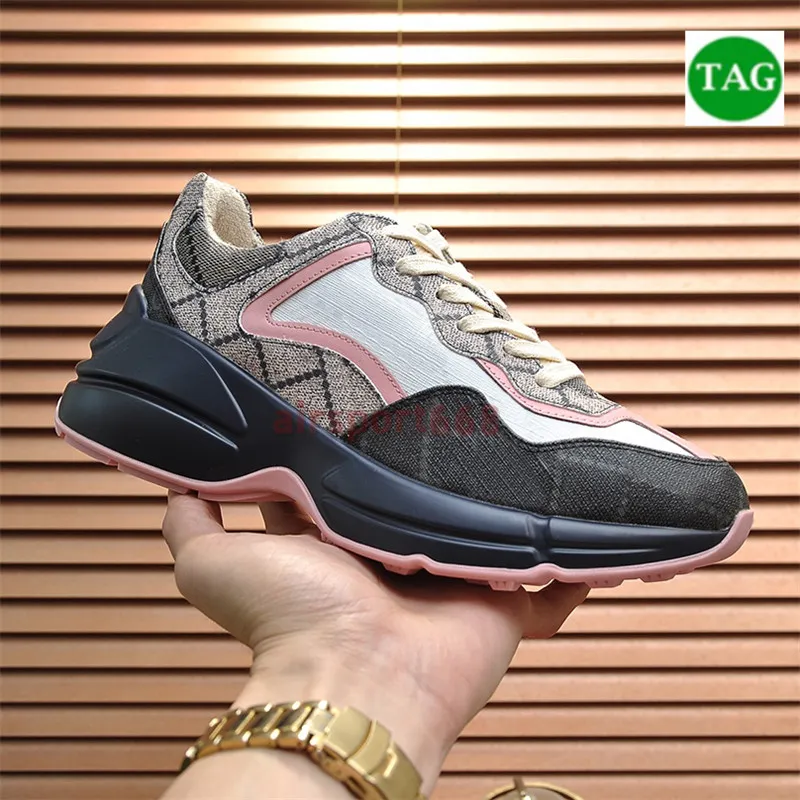 Casual Chunky Rhyton Reflective Sneakers Leather Printed in Navy, White, Beige, Red, Khaki, Pink, Canvas for Men and Women Casual Chunky Rhyton Reflective Sneakers Leather Printed in Navy, White, Beige, Red, Khaki, Pink, Canvas for Men and Women