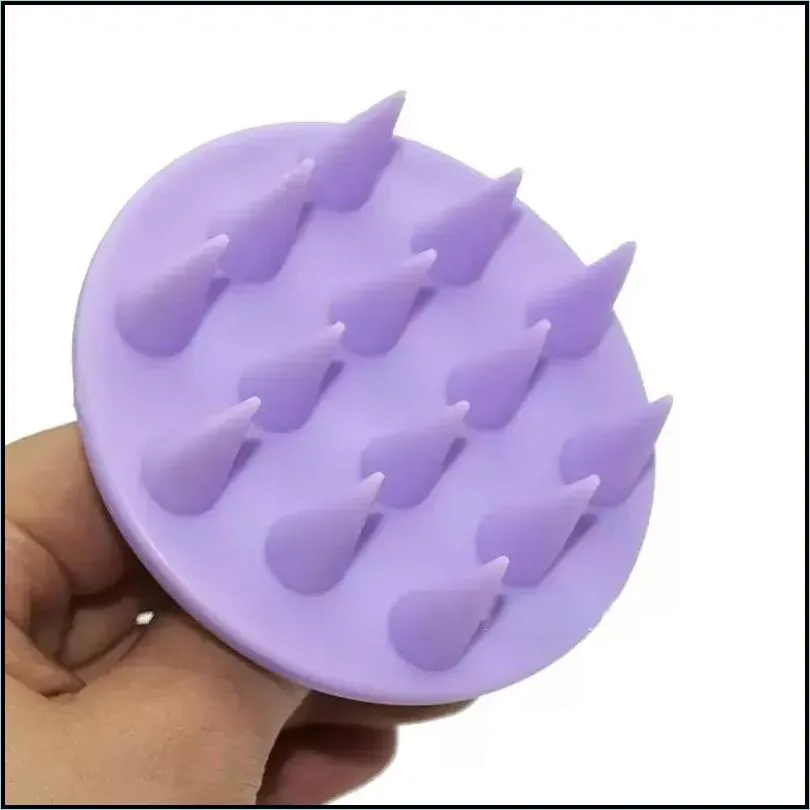 Silicone Shampoo Scalp Hair Massager Bath Brush Scalp-Massage Hair-shower Brush Combs Care Tool