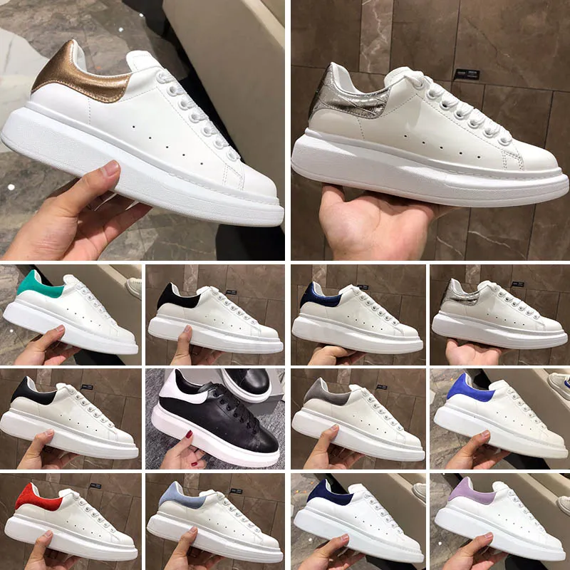 Designer kvinna sko läder snörning plattform överdimensionerad snösk vit svart män kvinnor lyx sammet mocka casual chaussures de 35-45 rg16