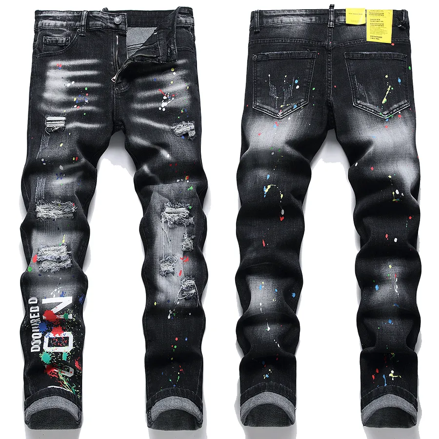 Pantalones Vaqueros De Diseñador Pantalones De Mezclilla Rasgados Para  Hombre Pantalones Con Agujeros De Moda Tamaño De EE. UU. Hip Hop Pantalones  Con Cremallera Desgastada Para Hombre Top Sell 1342 De 36,38 € | DHgate, image size:900x900