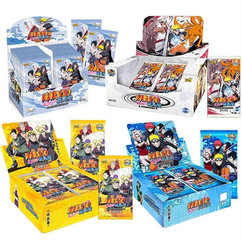 Giochi di carte Kayou Naruto Serie di carte anime Game Caratteri Card Box CP Sasuke Collezione Card Regalo per bambini per bambini Kid2014