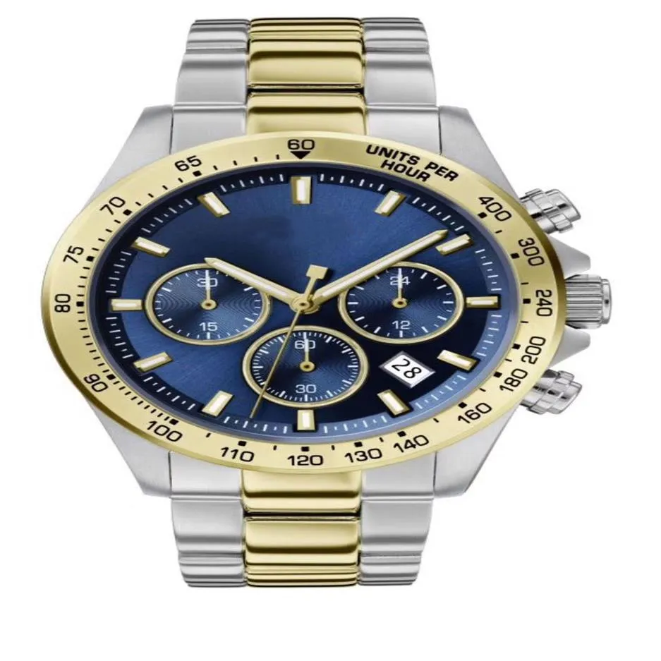 Novo Montre Heros Sport Luxe Cadran Bleu Deux Couleur Bracelet HB 1513767 Watch279T