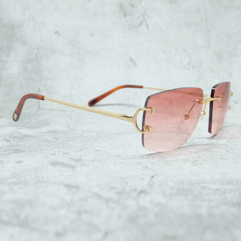 Square Okulary przeciwsłoneczne Kobiety Carter Metal Sun Glasses Drut bez hopu stylowe okulary przeciwsłoneczne okulary dla mężczyzn239h