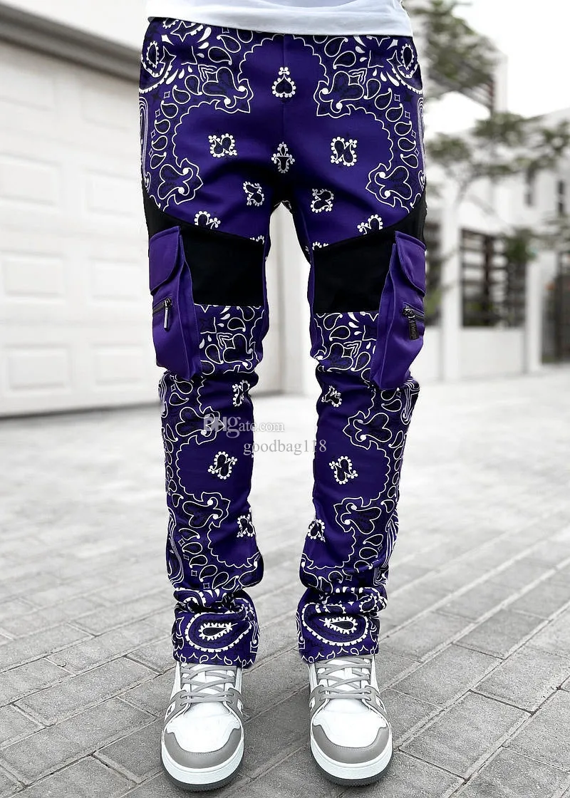 DHgate.com:Mens High Street Designer Cargo Pants, Multi