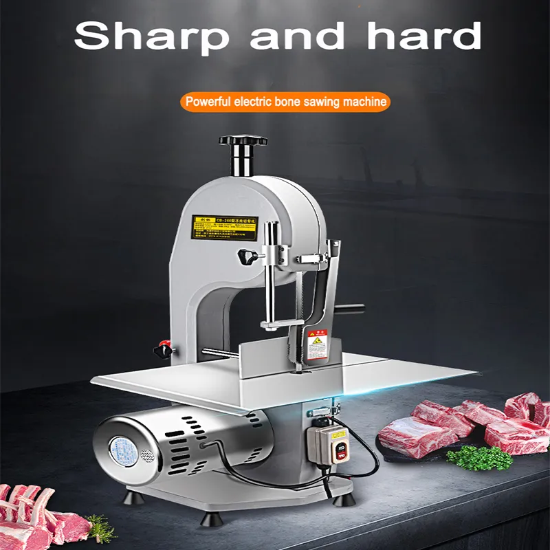 Automatic Processors Kitchen Equipment Electric Cow Beef Frozen Meat Bone Band Saw Cutter Cutting Machine For Butcher