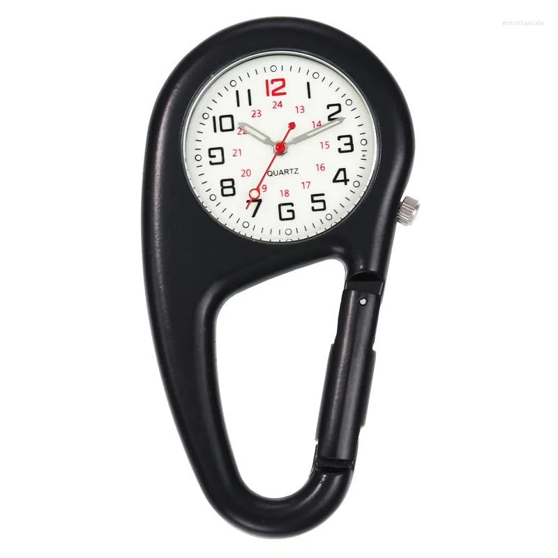 الساعات الجيب Carabiner Clip Watch for Fob Sports Vintage Clock Country Equipment Drop