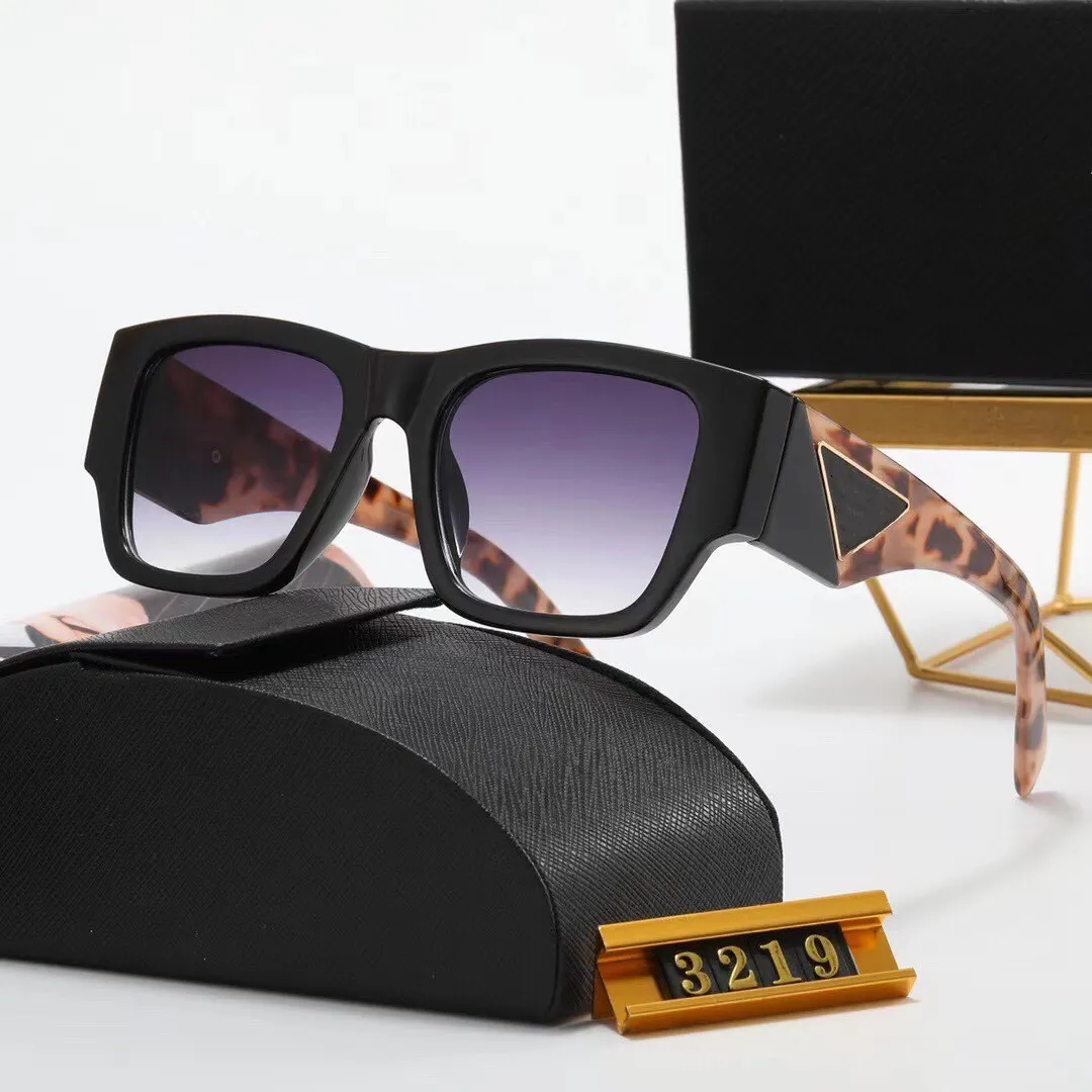 2022 패션 디자이너 선글라스 고글 비치 3219 사각형 선글라스 남성 여성 사용 가능한 좋은 품질 상자