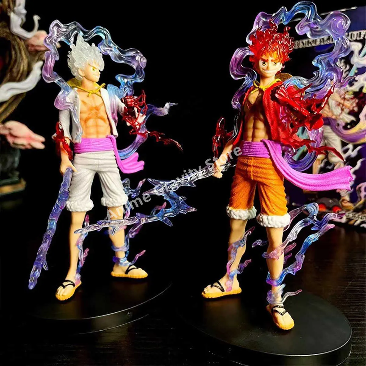 Anime One Piece Figure Luffy Gear 5 Action Figure Sun God Luffy Nika PVC  Model