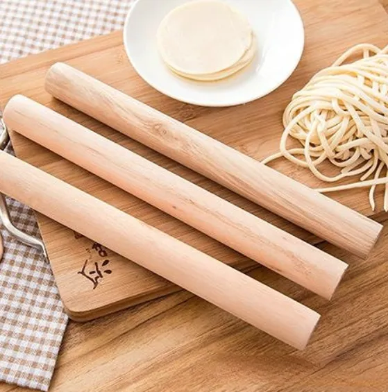 280pcs Natural Wooden Rolling Pin Fondant Cake Decoration Kitchen Tool Durable Non Stick Dough Roller Quality