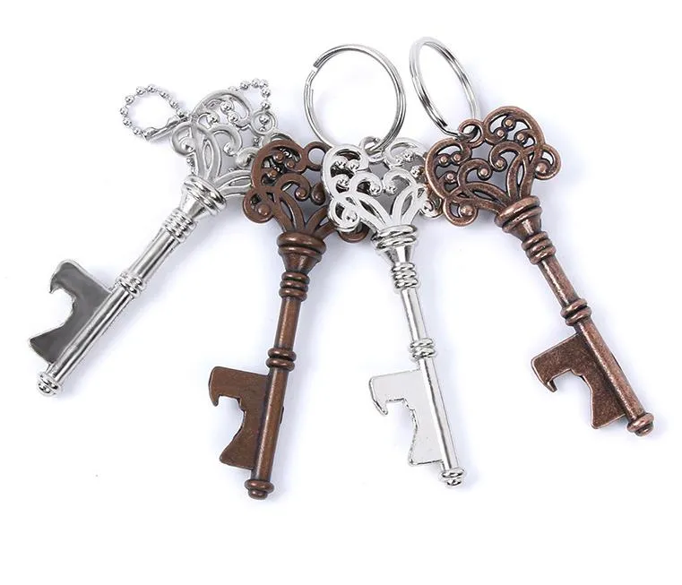 500pcs Vintage Keychain Key Chain Beer Bottle Opener Coca Can Opening tool with Ring or Chain SN606