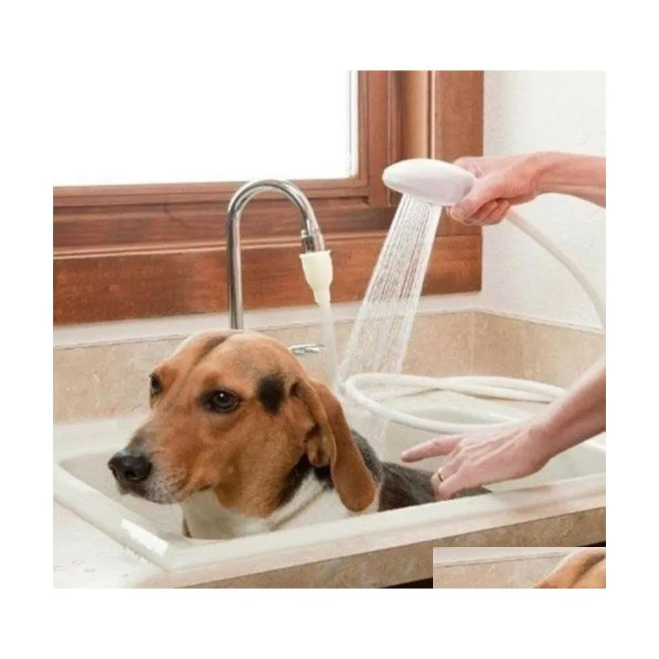 Bath Accessory Set Handheld Splash Shower Tub Sink Faucet Attachment Washing Sprinkler Head Kit Pet Spray Hose Drop Delivery Home Ga Dhahb