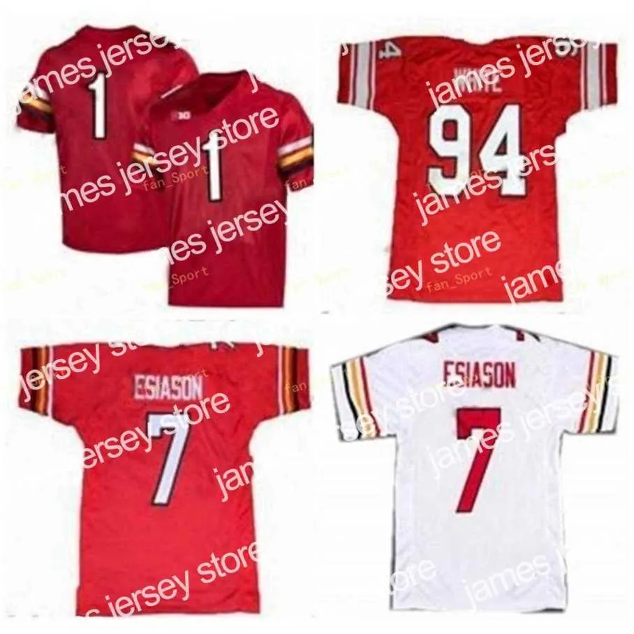 Maryland Terps College Football Jersey NCAA Kasim Hill, DJ Moore, Boomer  Esiason, Vernon Davis, Randy White Custom Stitched