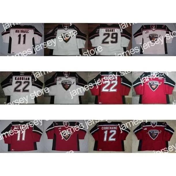 College Hockey Thr Thr Customize WHL Vancouver Giants Mens Womens Kids 22 Matt Kassian 12 Adam Courchaine 29 Tristan Grant Ice Hockey Jerseys Galitit Cut