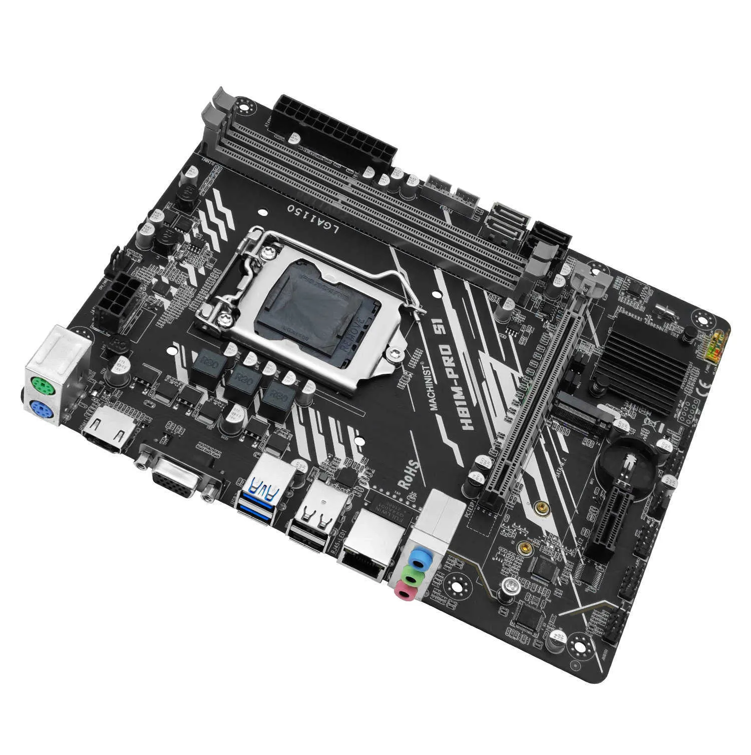 MACHINIST H81 PRO Gaming Motherboard, Intel 4th Gen LGA 1150 PC Computer  Motherboard (Micro ATX, PCIe