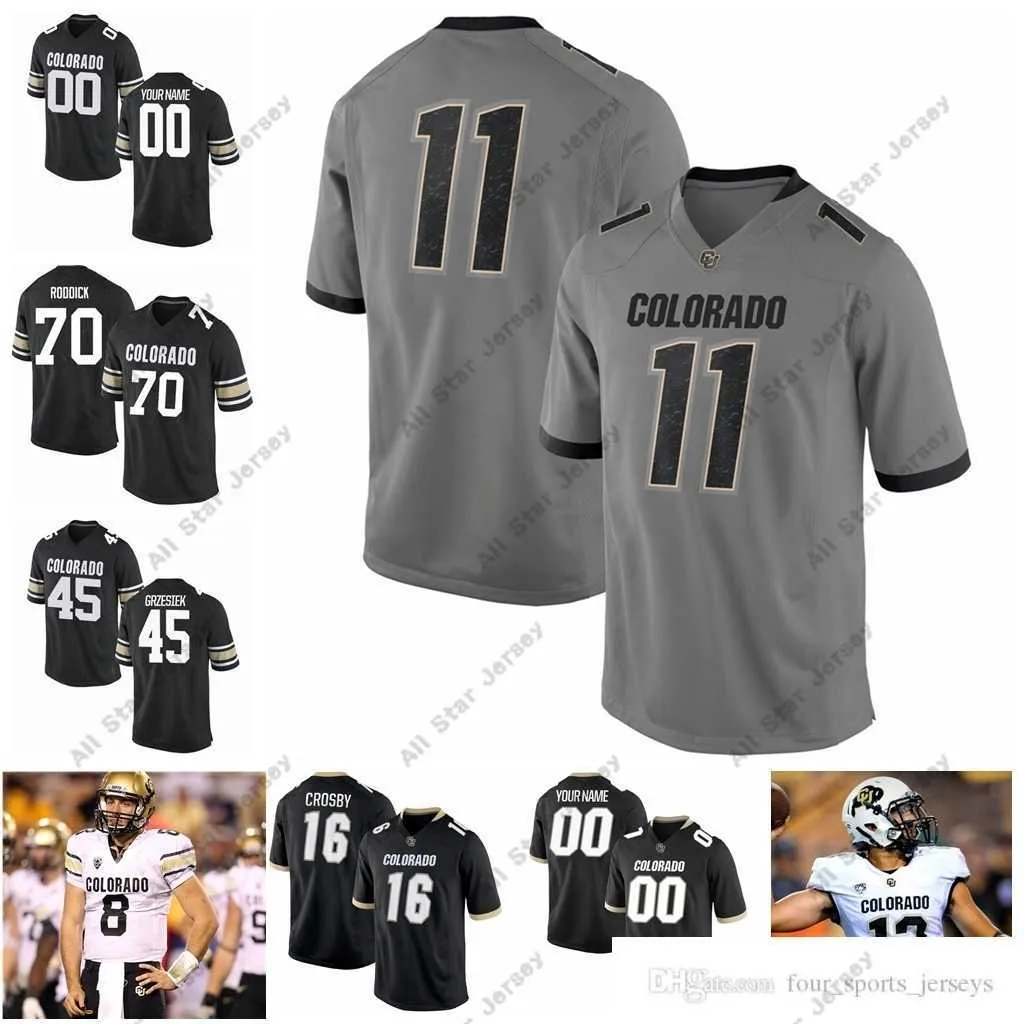 American College Football Wear NCAA Custom Colorado Buffaloes College Football Jerseys Steven Montez Jersey Phillip Lindsay Tyler Lytle Laviska Shenault Jr. K.D.