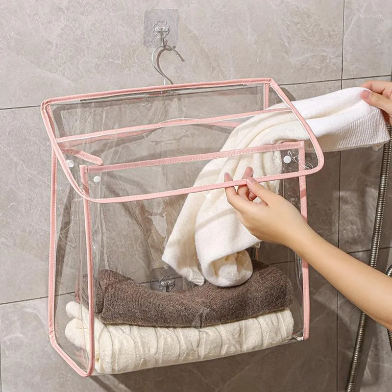 Boîtes de rangement étanches TPU suspendus organisateurs porte-articles de toilette bain lavage maquillage sacs salle de bain vêtements organisateur douche tissu sac