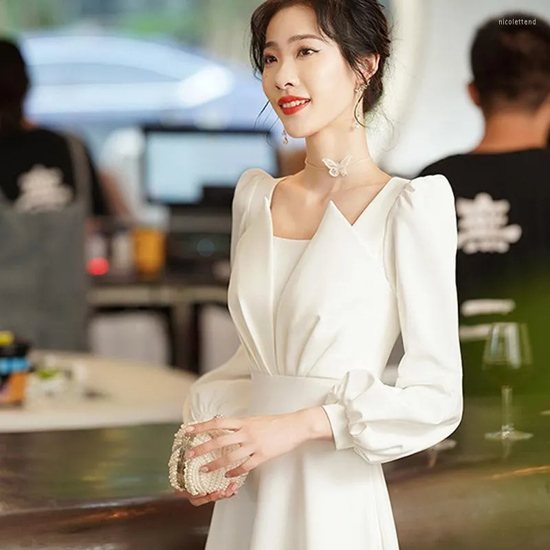 mother of the groom dresses champagne color Women's Cotton Poplin Dress