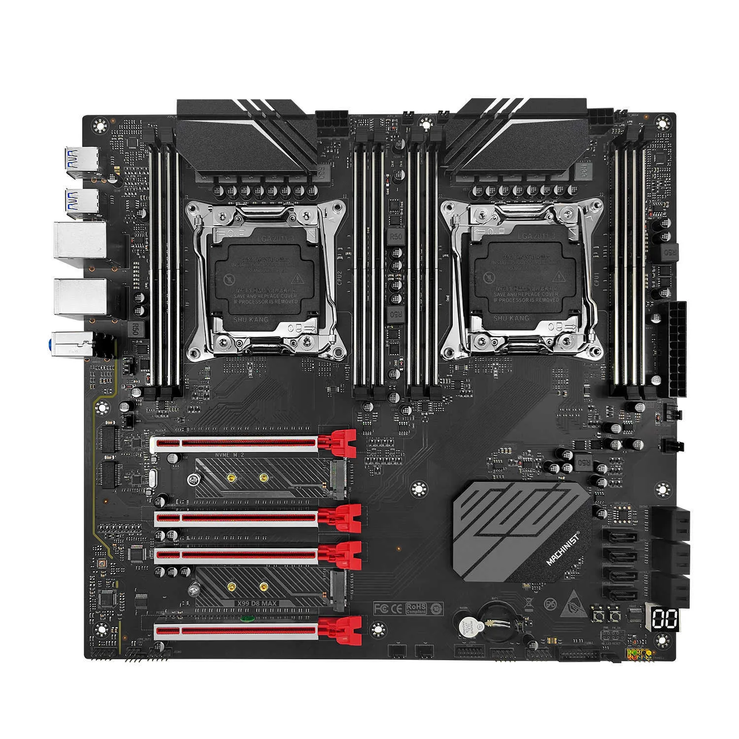 X99 デュアルCPUマザーボード Xeon E5 2680 v4 セット SOYO X99マザーボードセットキット、LGA2011-3 Xeon E5 2680 V4