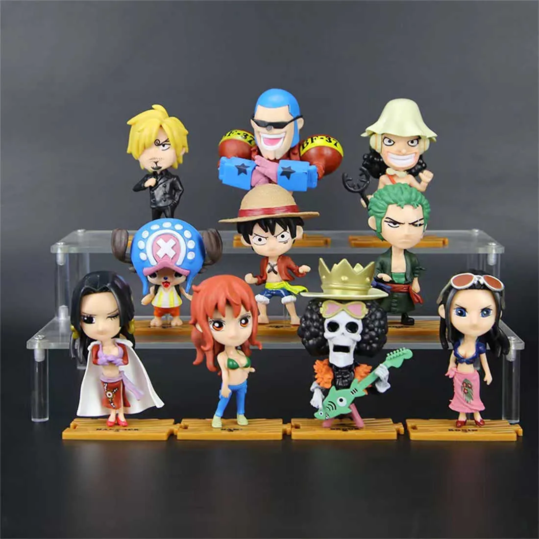 Uma peça q versão roronoa zoro estatueta sanji luffy figuras