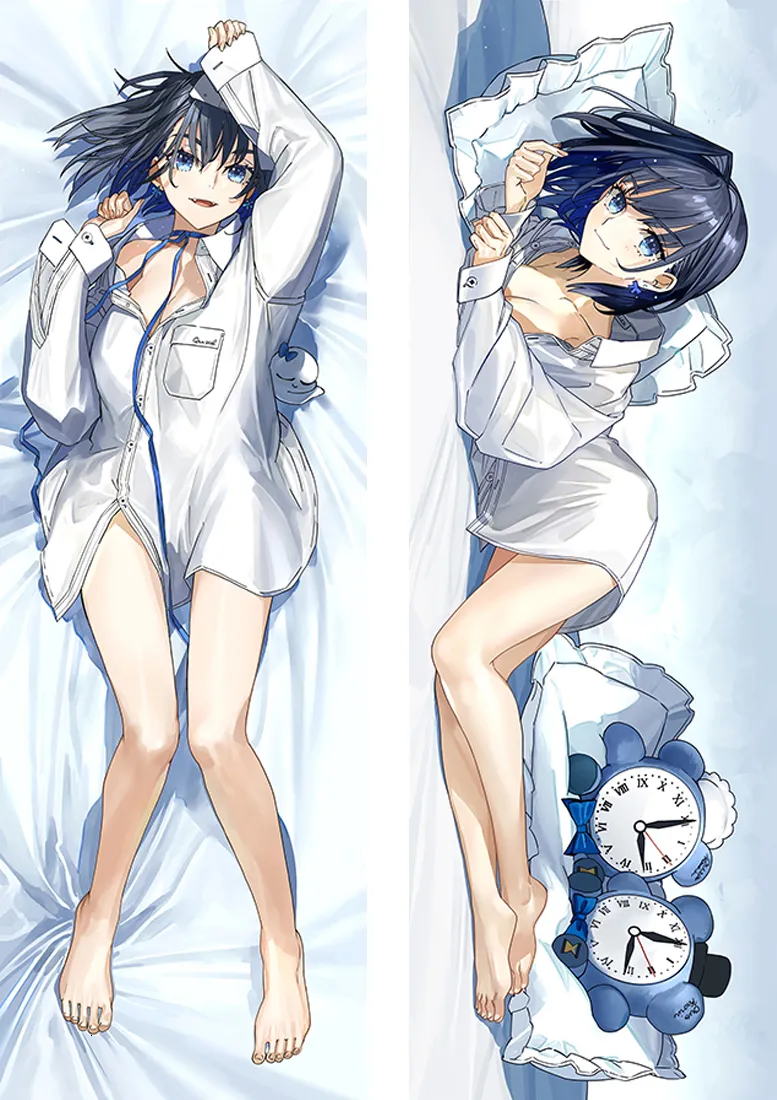 枕ケースアニメvtuber ouro kronii otaku waifu bedding huggingボディスロー2面プリントカバー230104