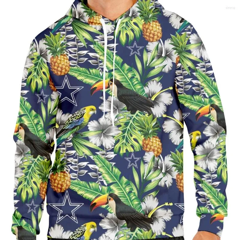 Bluzy męskie 3D Cool Hawaiian Style Toucan Print Pullover Tracksuit dla mężczyzn Kobiety Dzieci Kreatywne bluzy swobodne topy