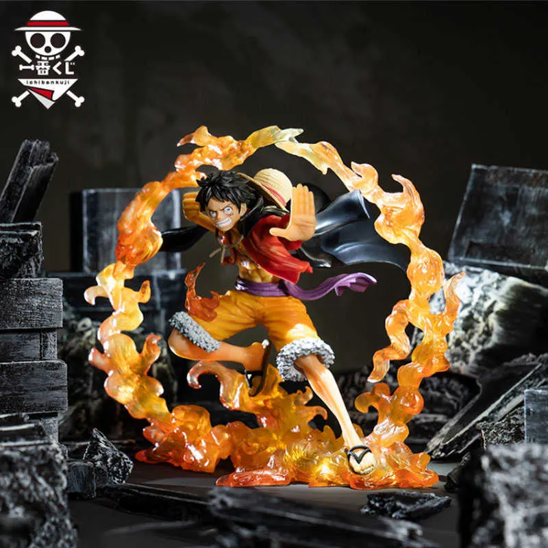 Ação Figuras de brinquedos Vicootor original genuíno de uma peça Duelo Memória Luffy Ichiban Kuji Ex PVC Toys Collection Figuras para crianças Presente T230105