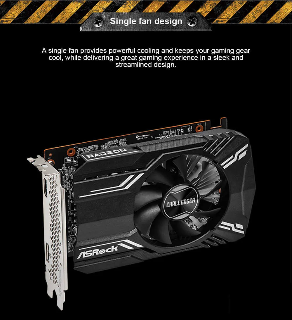ASROCK New Radeon RX 6400 RX6400 4GB GDDR6 64 Bit... From Liuzedong7777 ...