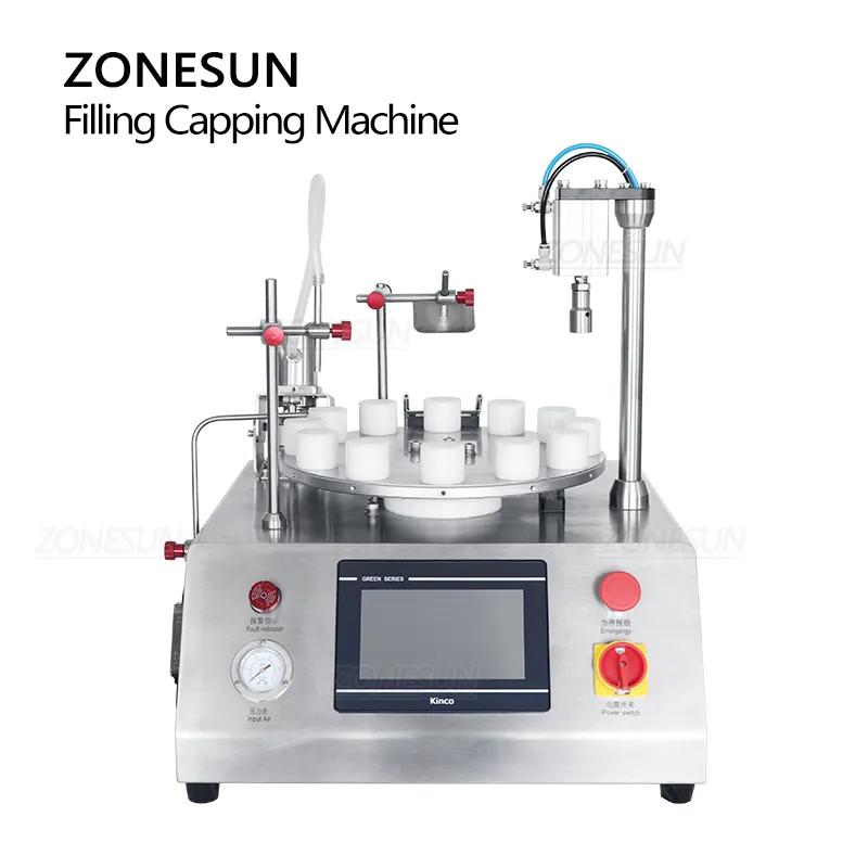 ZONESUN ZS-AFC1CPDESKTOP AUTOMATISCHE VULLING SCapping Cap Drukmachine Kleinflescartridge