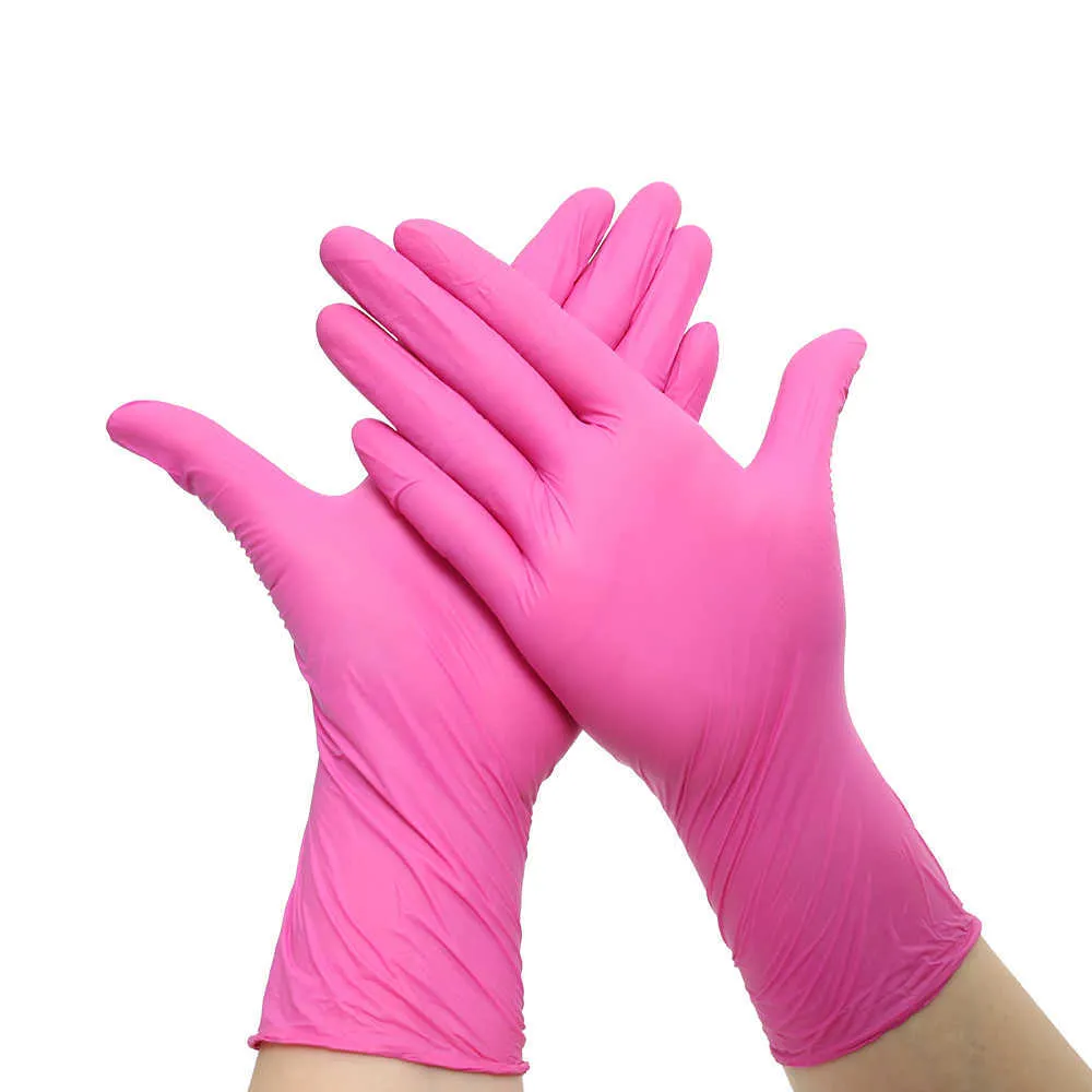 Pink on sale rubber gloves