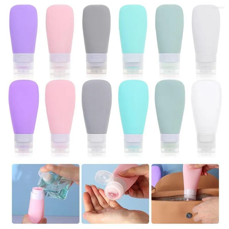 Storage Bottles Travel Accessories Hand Washing Refillable Portable Empty Squeeze Container Silicone Bottle Sub-bottling Tube