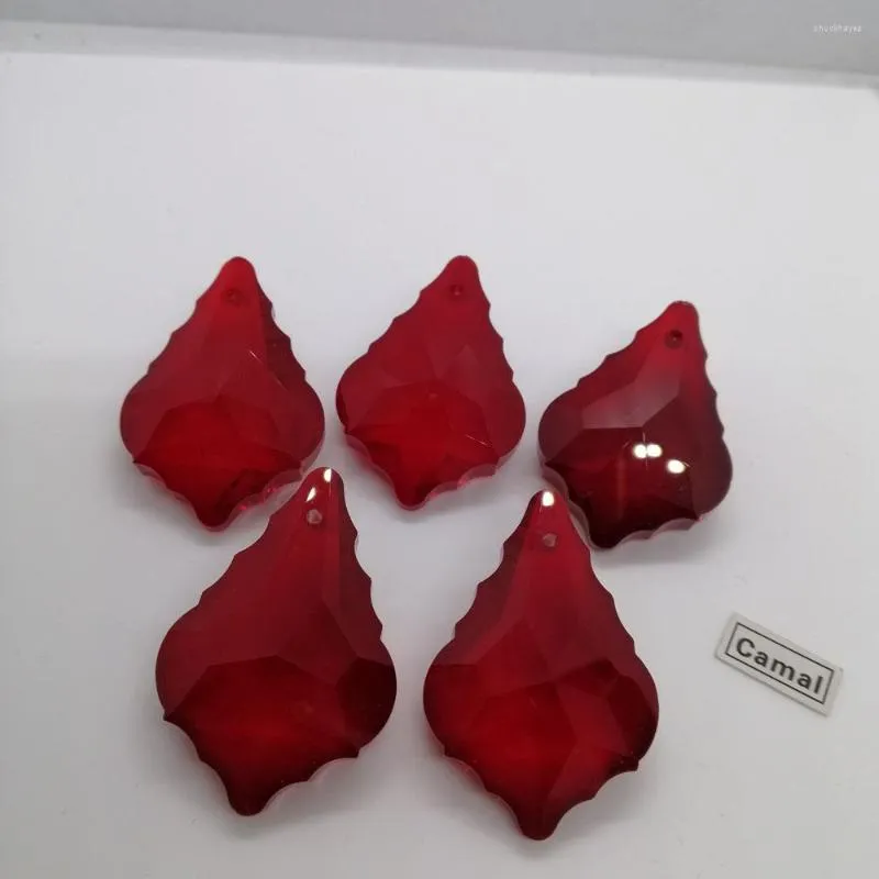 Ljuskrona Crystal Camal 5st 38mm Red K9 Glass Prismor Pendant Drop Suncatcher Lamp Lighting Part