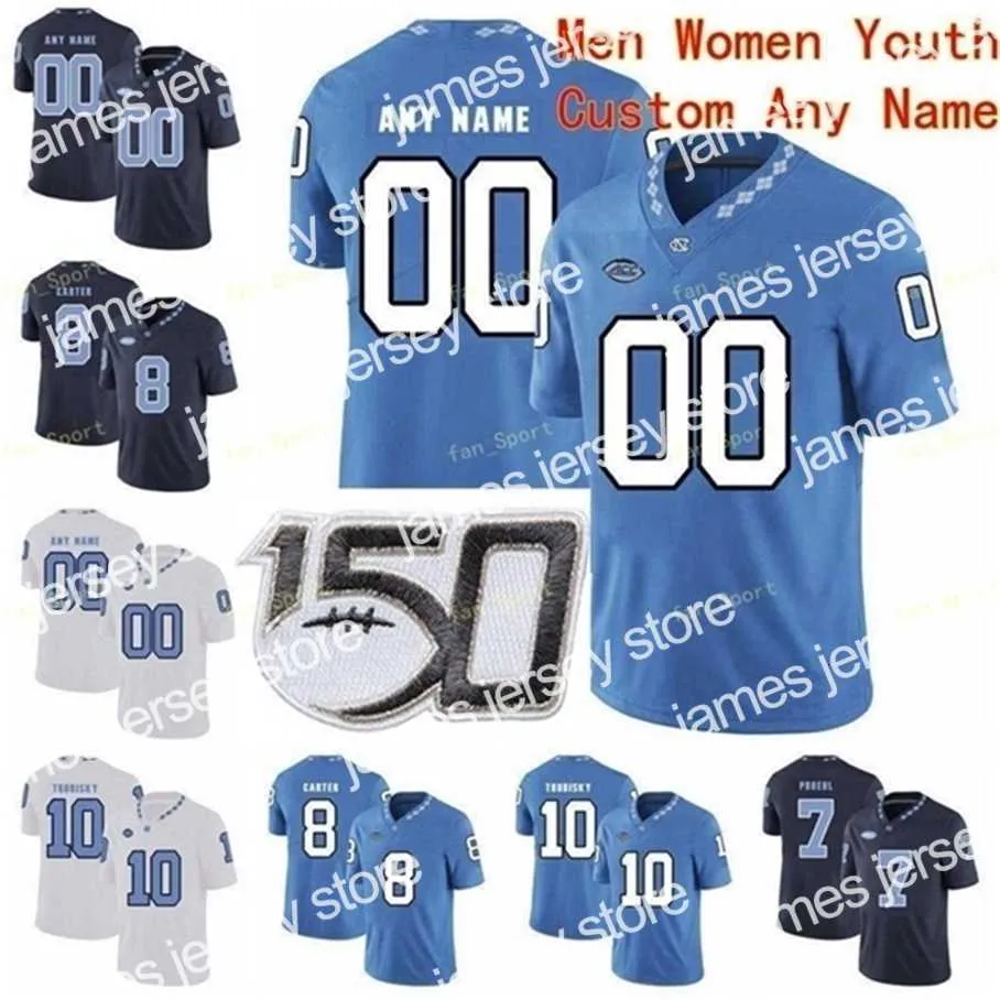 American College Football Wear Thr NCAA College-Trikots North Carolina Tar Heels 19 Dazz Newsome 2 Khafre Brown 21 Chazz Surratt 22 Charlie Justice 42 Robert Quinn Cus